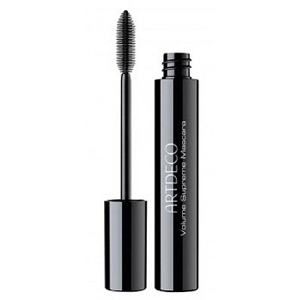 ARTDECO Volume Supreme Mascara mit Applikator und schwarzer Bürste.