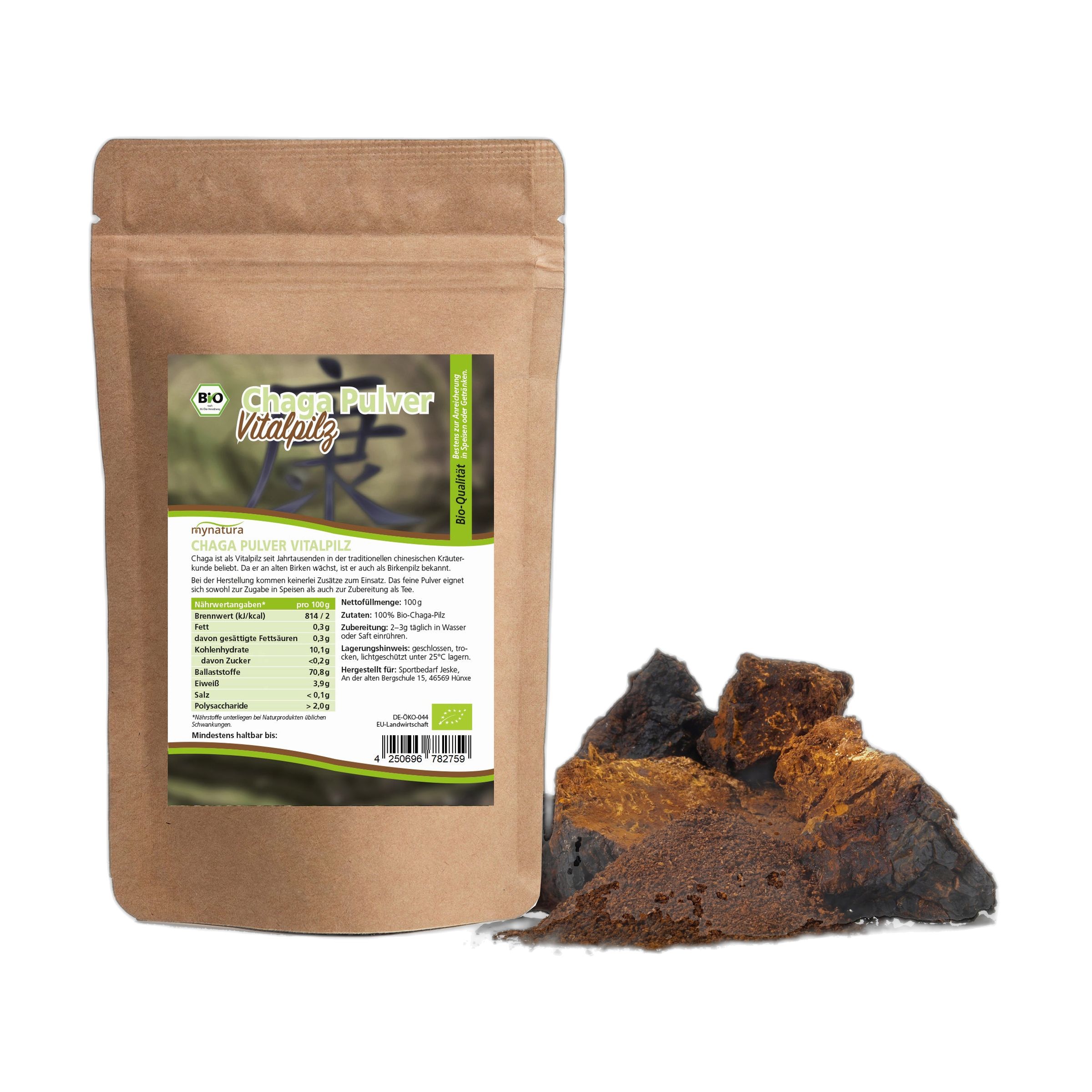 Mynatura Bio Chaga Pulver 100 g