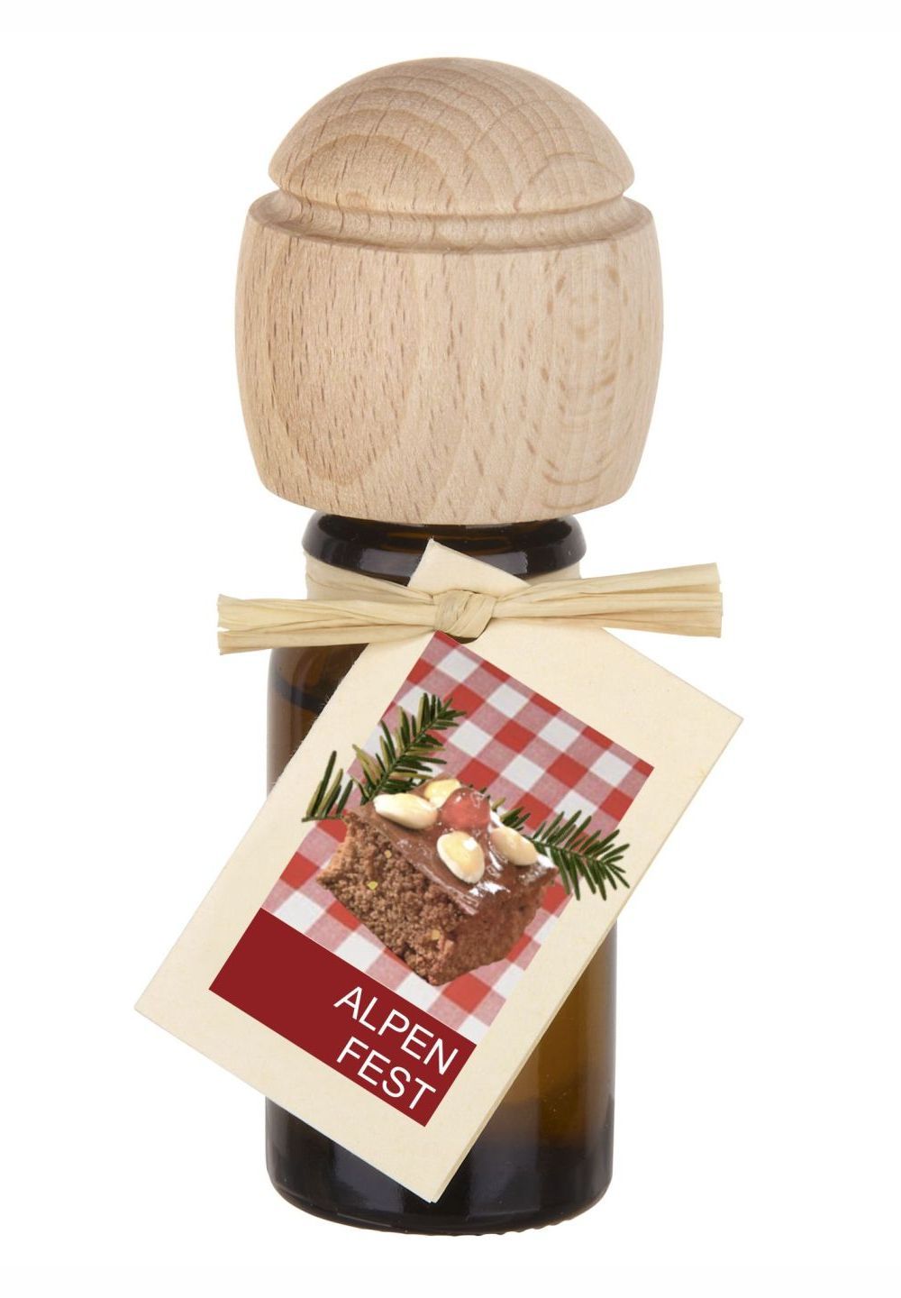 Traumduft Piccolino Alpenfest Duftöl – Handgefertigt, ätherische Öle, Buchenholzverschluss 10 ml Ätherisches Öl