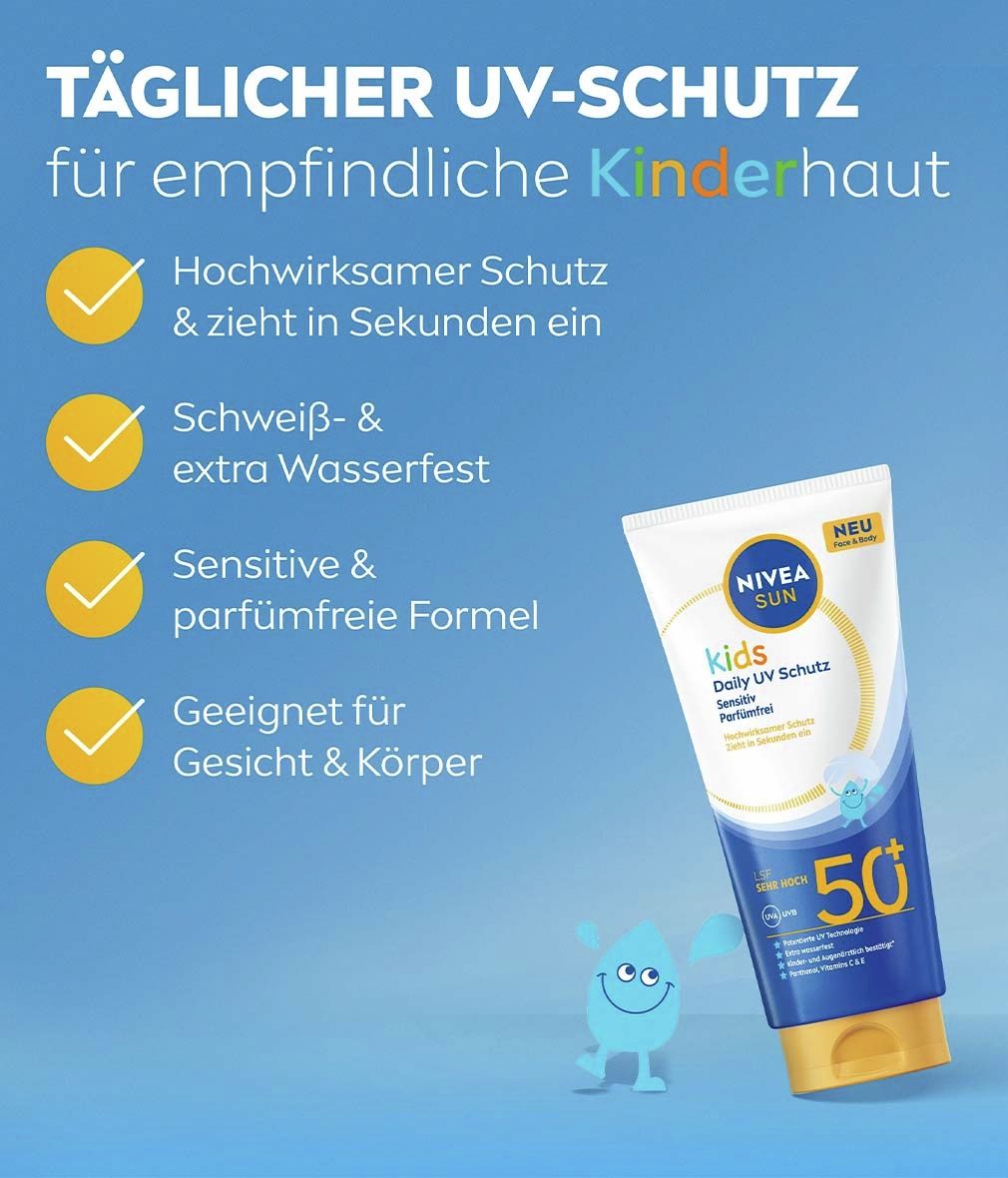 NIVEA Sun Kids Daily UV Schutz LSF 50+