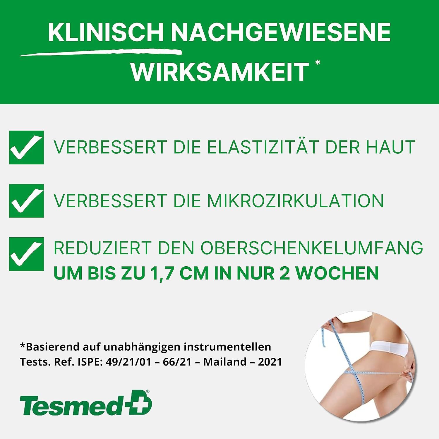 TESMED Cellulite Massagegerät: Hergestellt in Italien, klinisch getestet, patentiert (Grün)