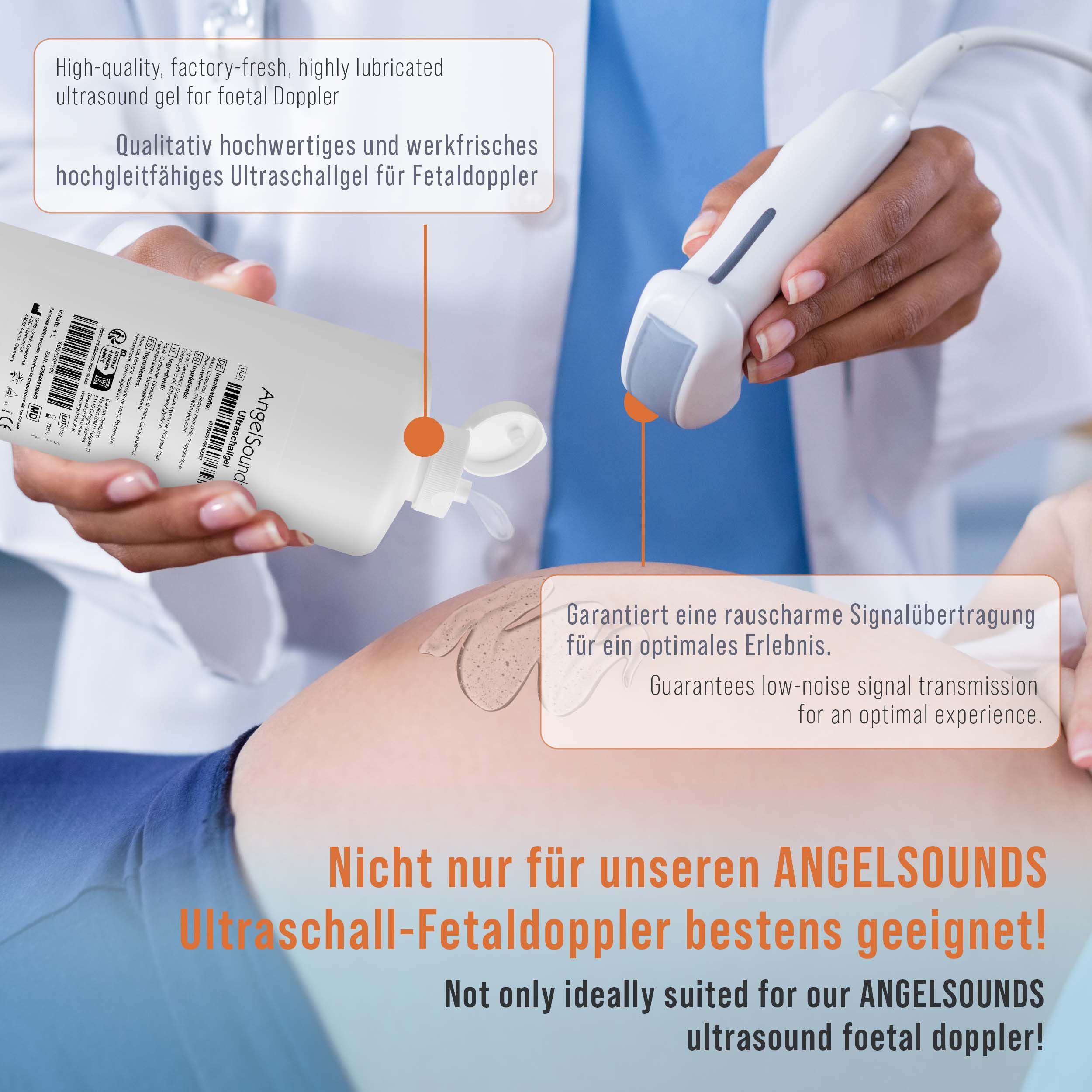 AngelSounds Ultraschallgel - Leitfähiges Sonographie Gel