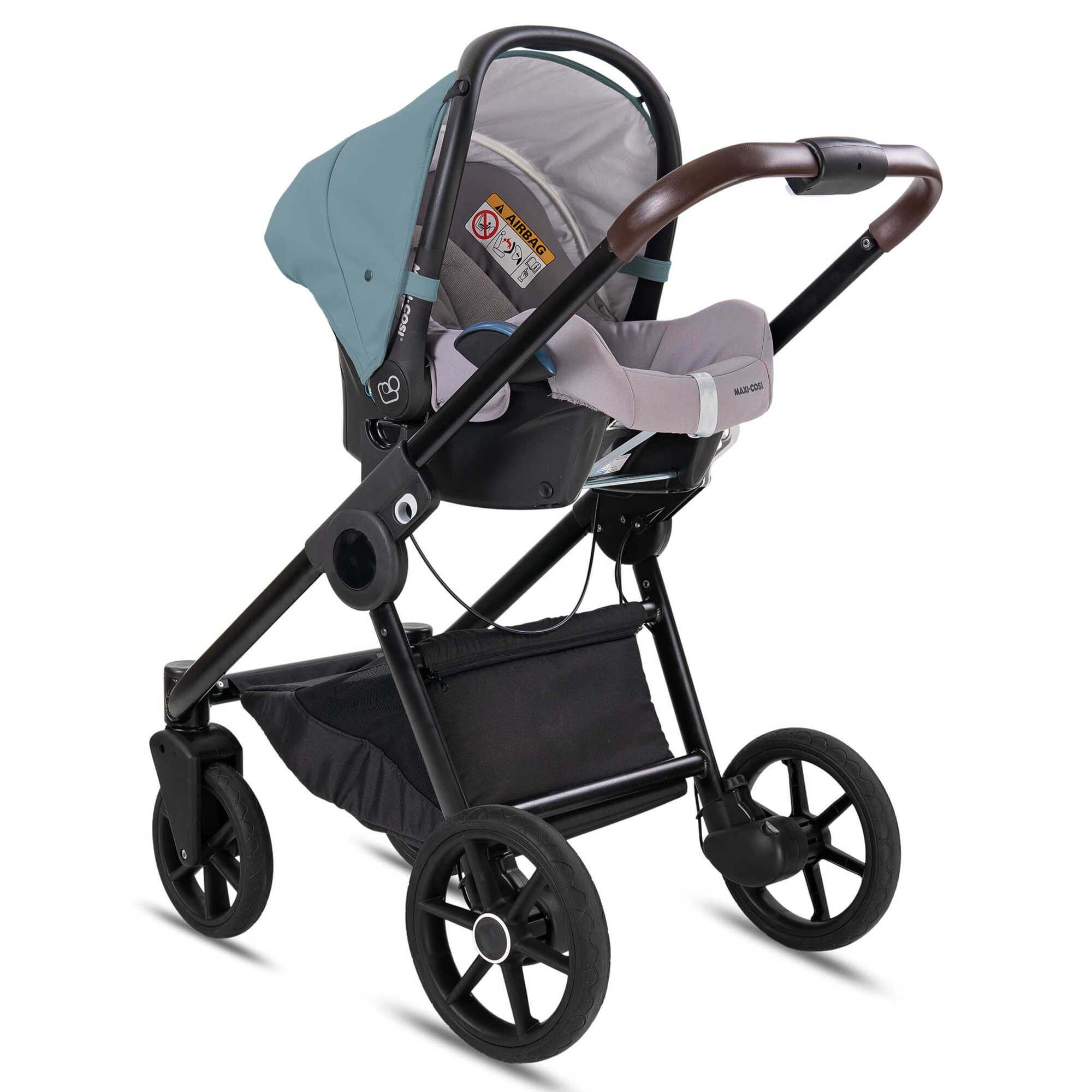 Minigo Groove 2 in 1 Kombikinderwagen GEL Reifen, Blue Grey