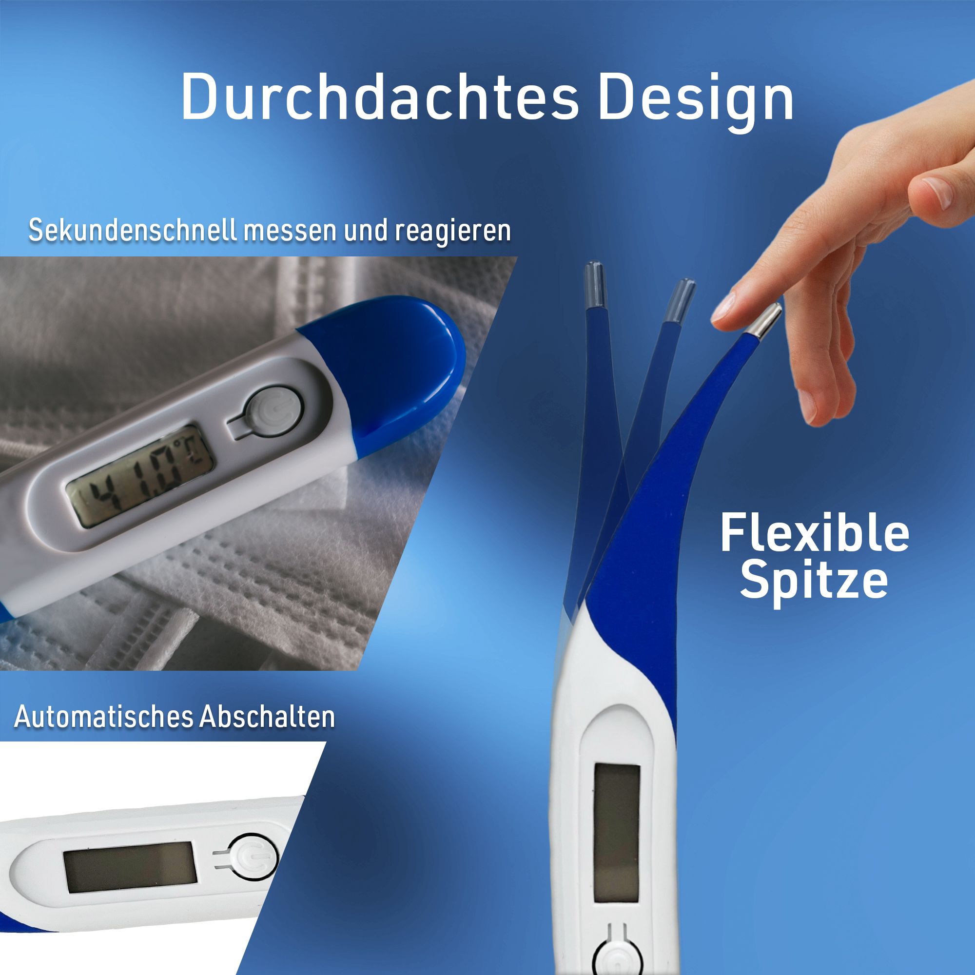 IEA Medical digitales Fieberthermometer mit flexibler Spitze