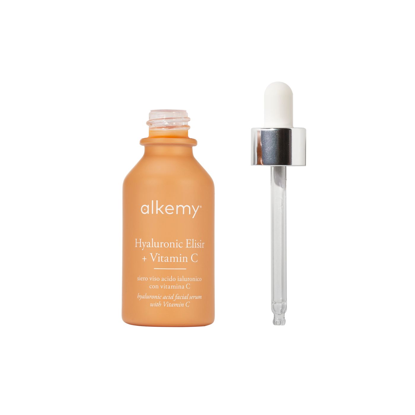 Alkemy Gesichtsserum mit Hyaluronsäure und Vitamin C, feuchtigkeitsspendend, strahlkraftverleihend