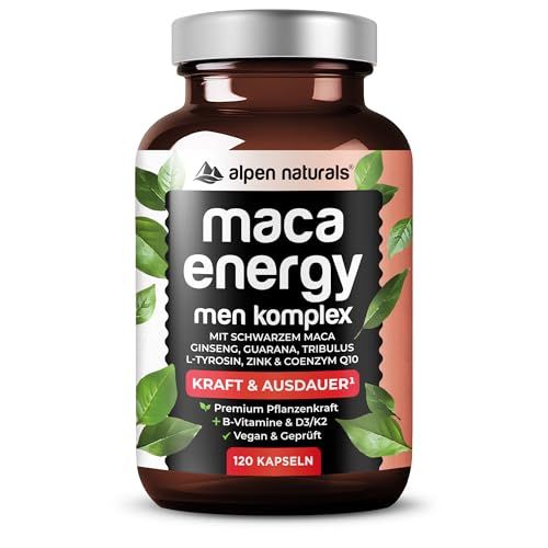 Alpen Naturals Maca Energy Komplex für Männer 120 St Kapseln