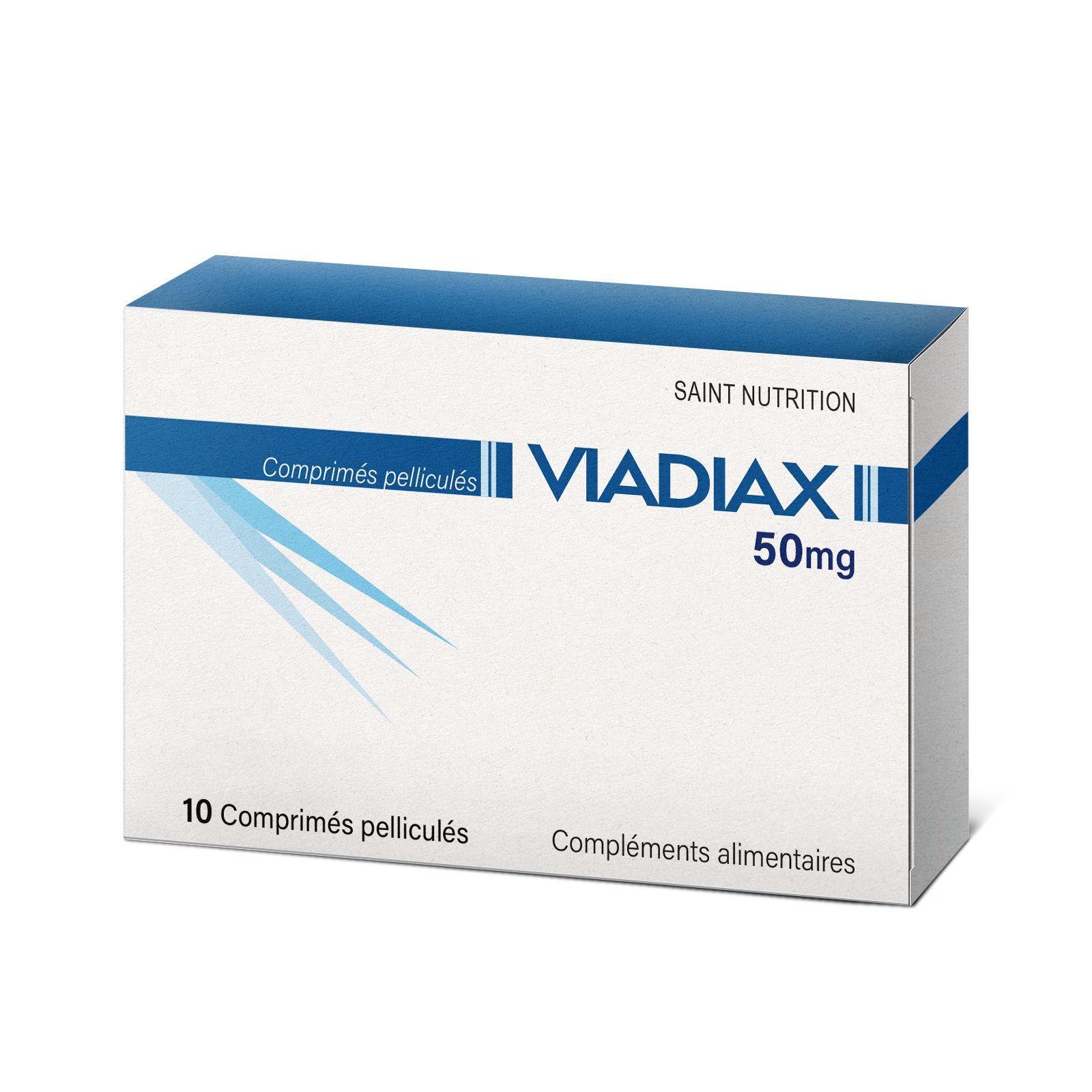 Confezione del prodotto con la scritta "VIADIAX 50mg".
