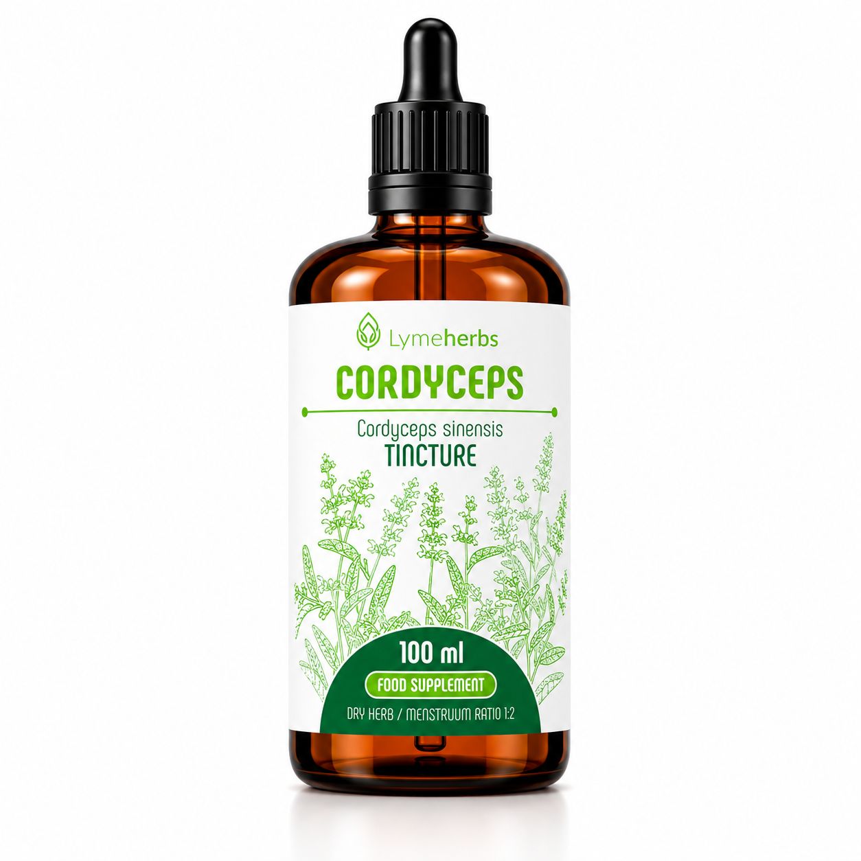 Lymeherbs Cordyceps (Cordyceps sinensis) Tintura 1:2
