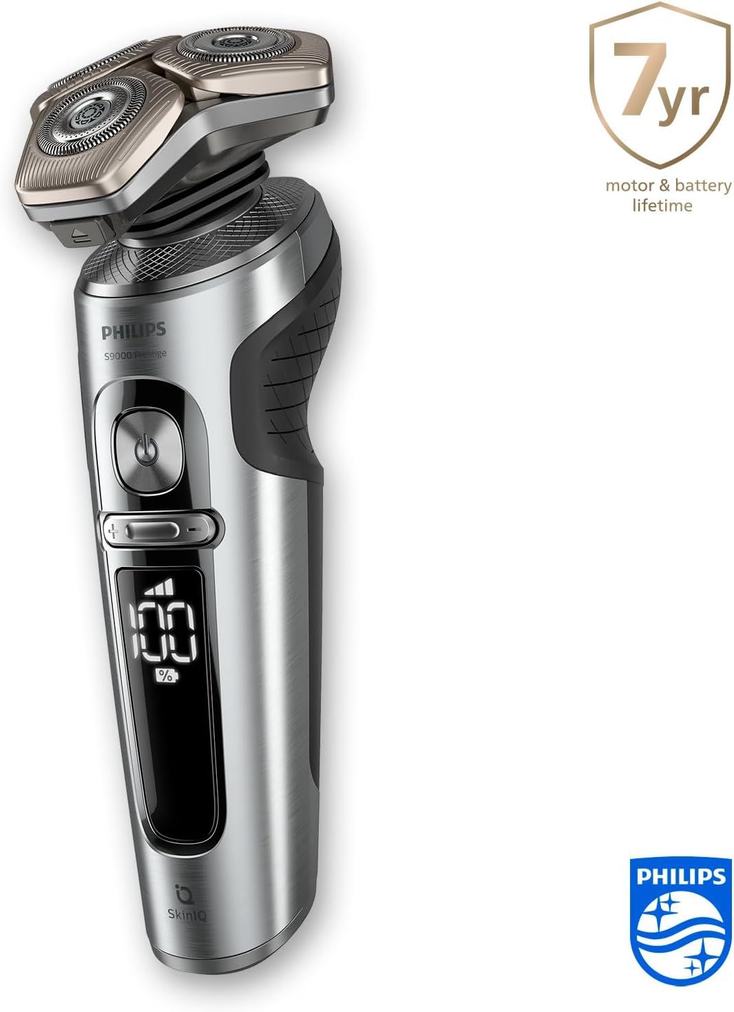 Philips Rasierer S9000 Prestige Nass- und Trockenrasierer für Herren mit SkinIQ-Technologie