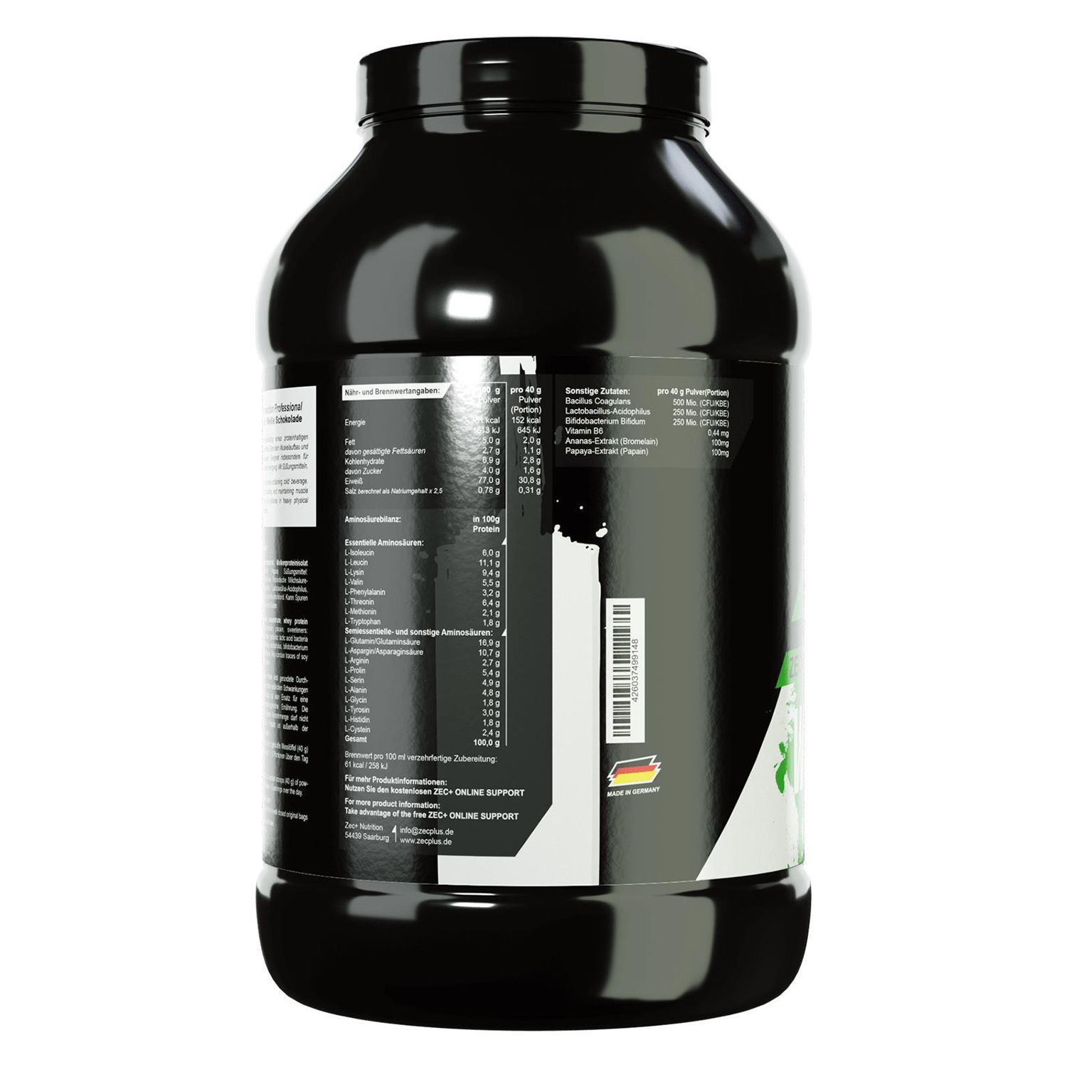 Zec+ Whey Connection Professional Protein/ Eiweiß White Chocolate 1000 g Pulver