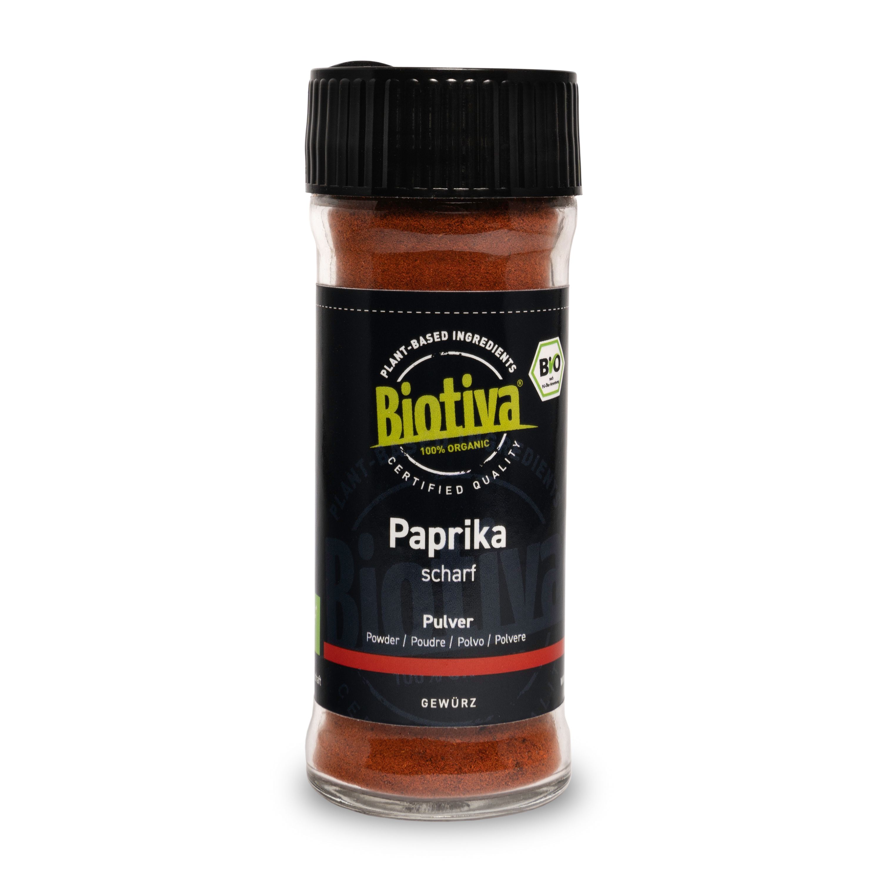 Paprika Scharf im Glasstreuer Bio