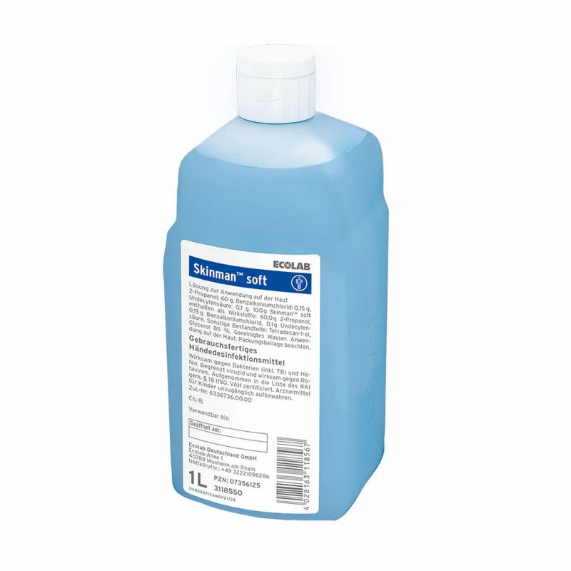 Skinman soft Händedesinfektion Spenderflasche 1000 ml Lösung