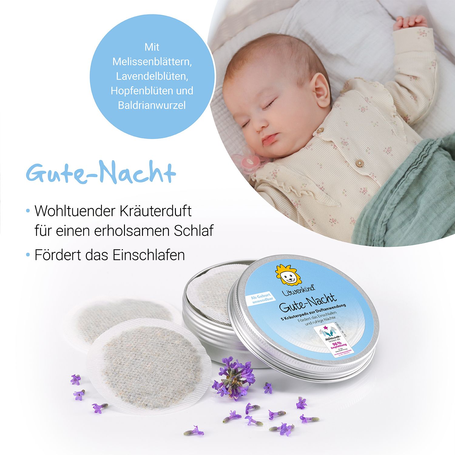 LÖWENKIND 5er-Dosen-Set für die Erkältungszeit, Zahnen, Schlafprobleme und ein gutes Bauchgefühl