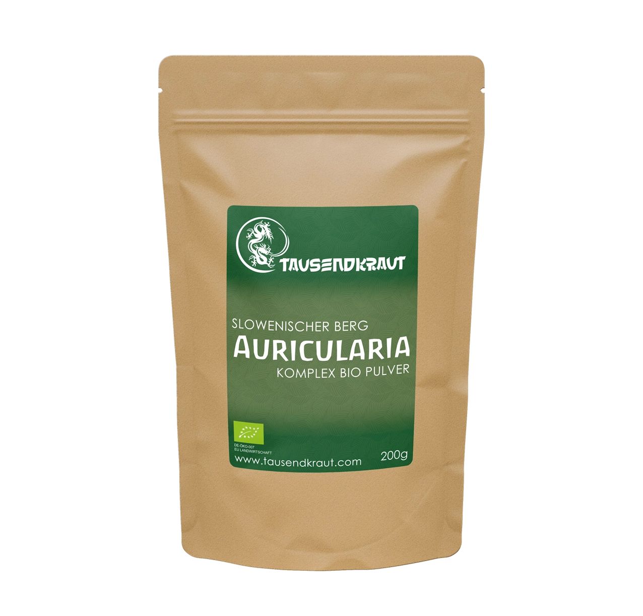Tausendkraut Auricularia Vitalpilz Pulver BIO (Judasohr)