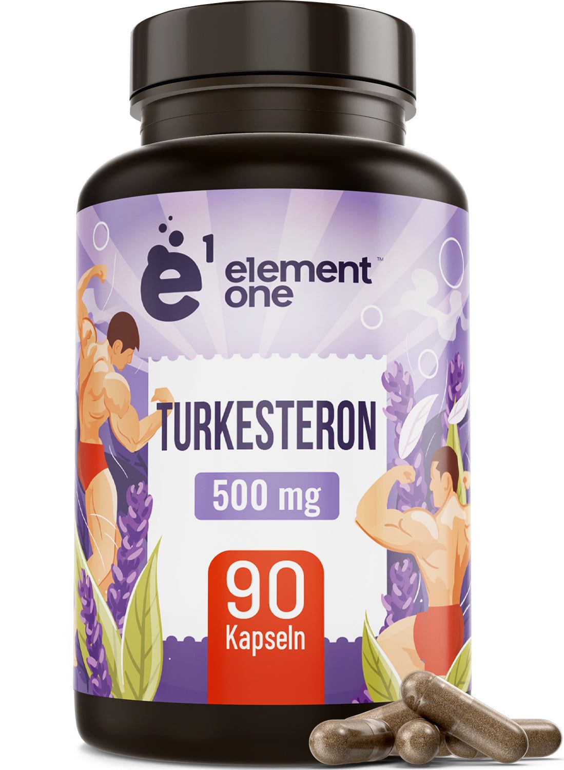 Turkesteron 500mg | Testosteron Männergesundheit Muskelaufbau Element One 90 St Kapseln
