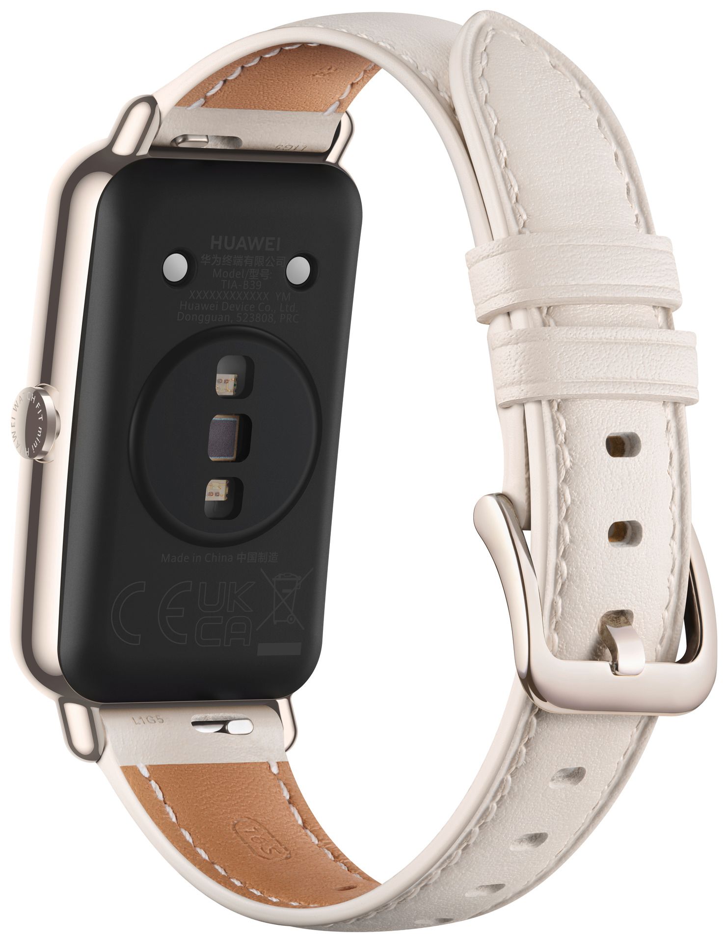 HUAWEI Watch Fit Mini Fara-B69 weiß Leder Armband Smartwatch AMOLED Touchdisplay
