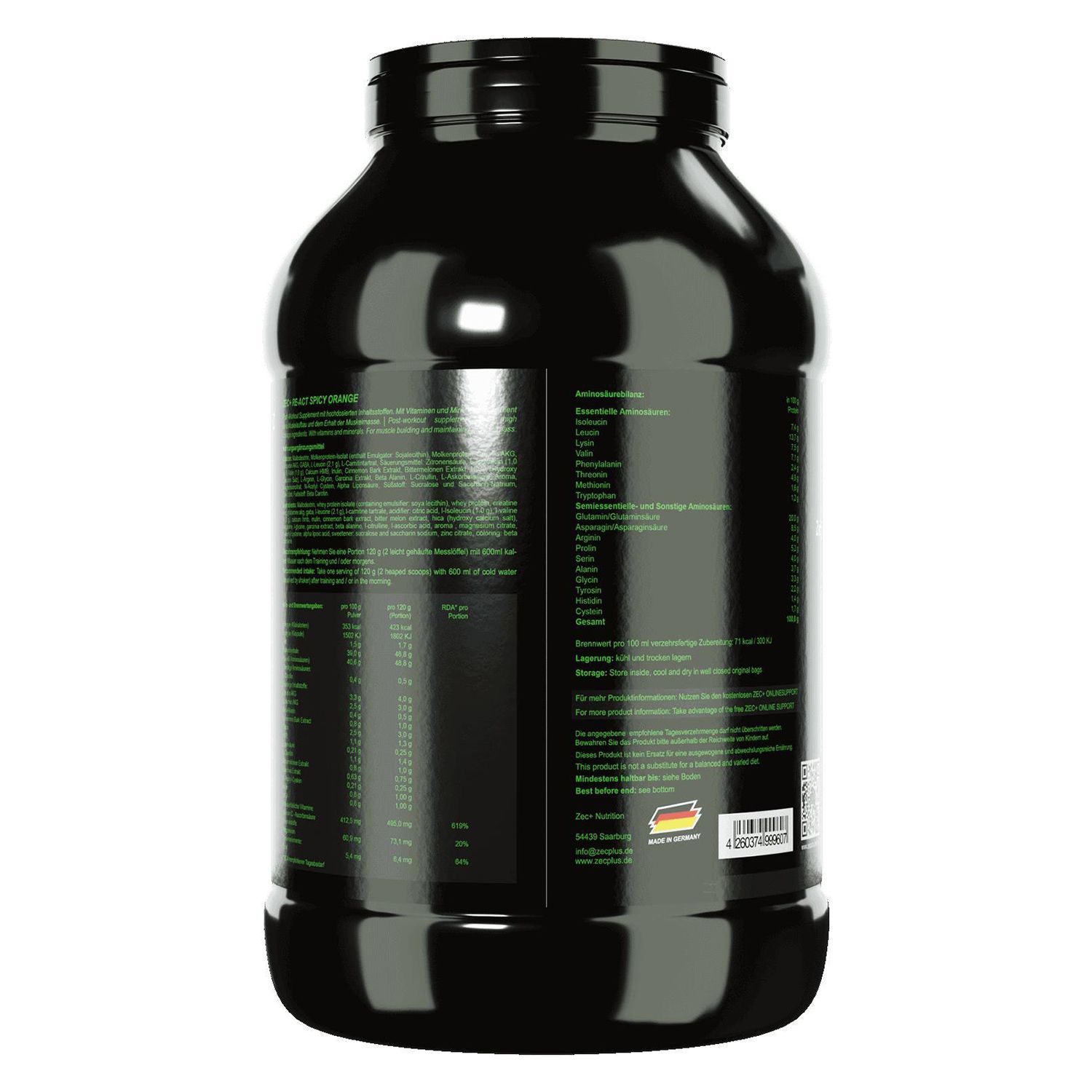 Zec+ Re-Act Post Workout Shake 1800 g Pulver