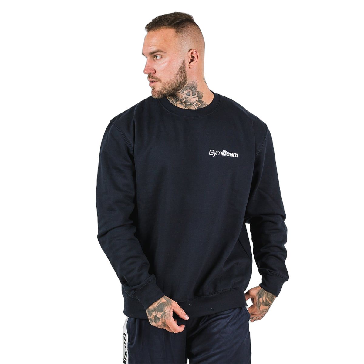 GymBeam Herren Pullover PRO mit lockerem Schnitt in Marineblau