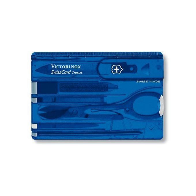 Victorinox SwissCard Classic Blu, Trasparente ABS sintetico