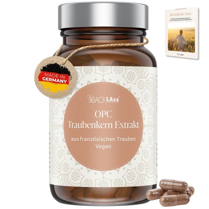 OPC Traubenkernextrakt - 1000 mg pro Tagesdosis, hochdosiert BACKLAxx® 120 St Kapseln