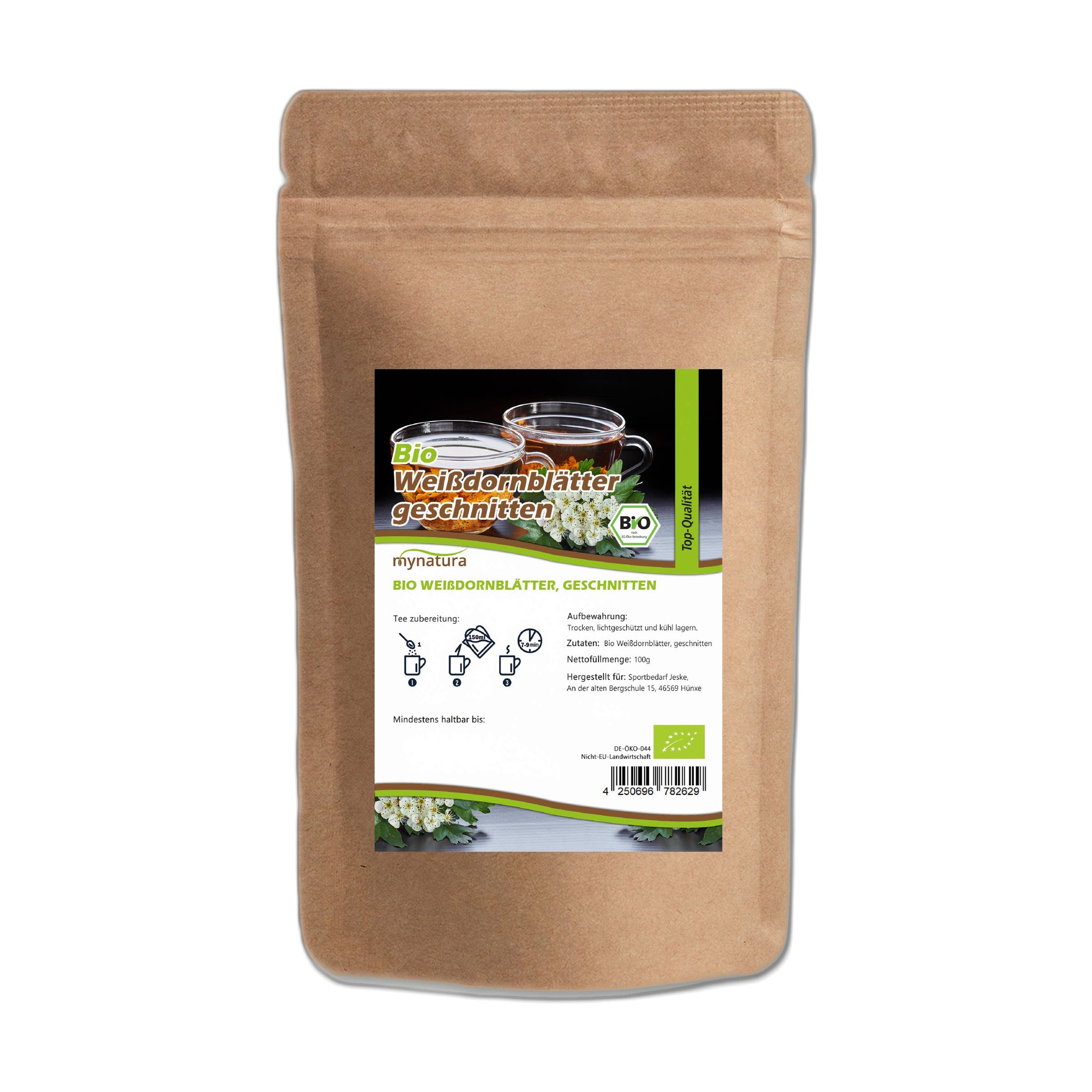 Mynatura Bio Weißdornblätter geschnitten 250 g