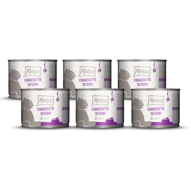 MjAMjAM - schmackhafter Truthahn an leckeren Möhrchen 6x200 g Futter