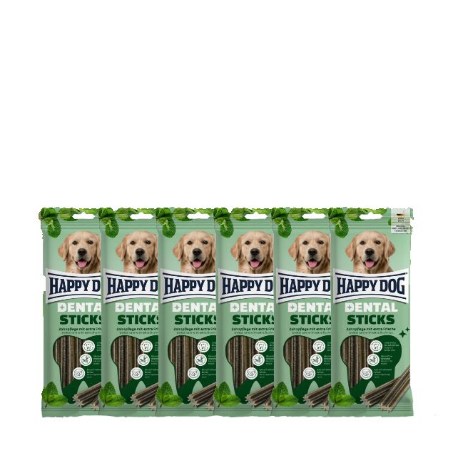 Happy Dog Dental Snacks Sticks für Hunde 6 St
