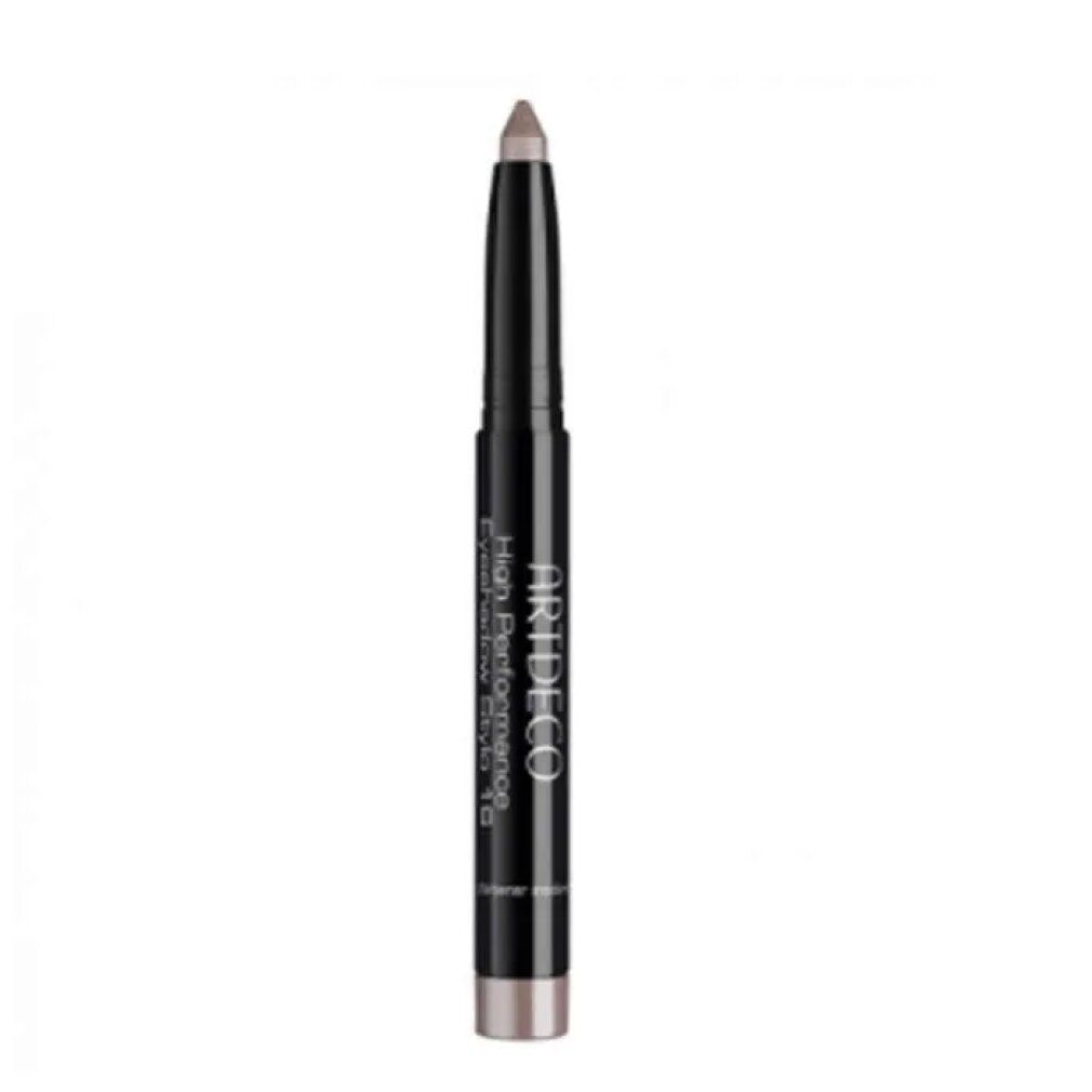 Artdeco High Performance Eyeshadow Stylo. Schwarzer Stift mit silberner Spitze. Text: Eyeshadow Stylo 16.