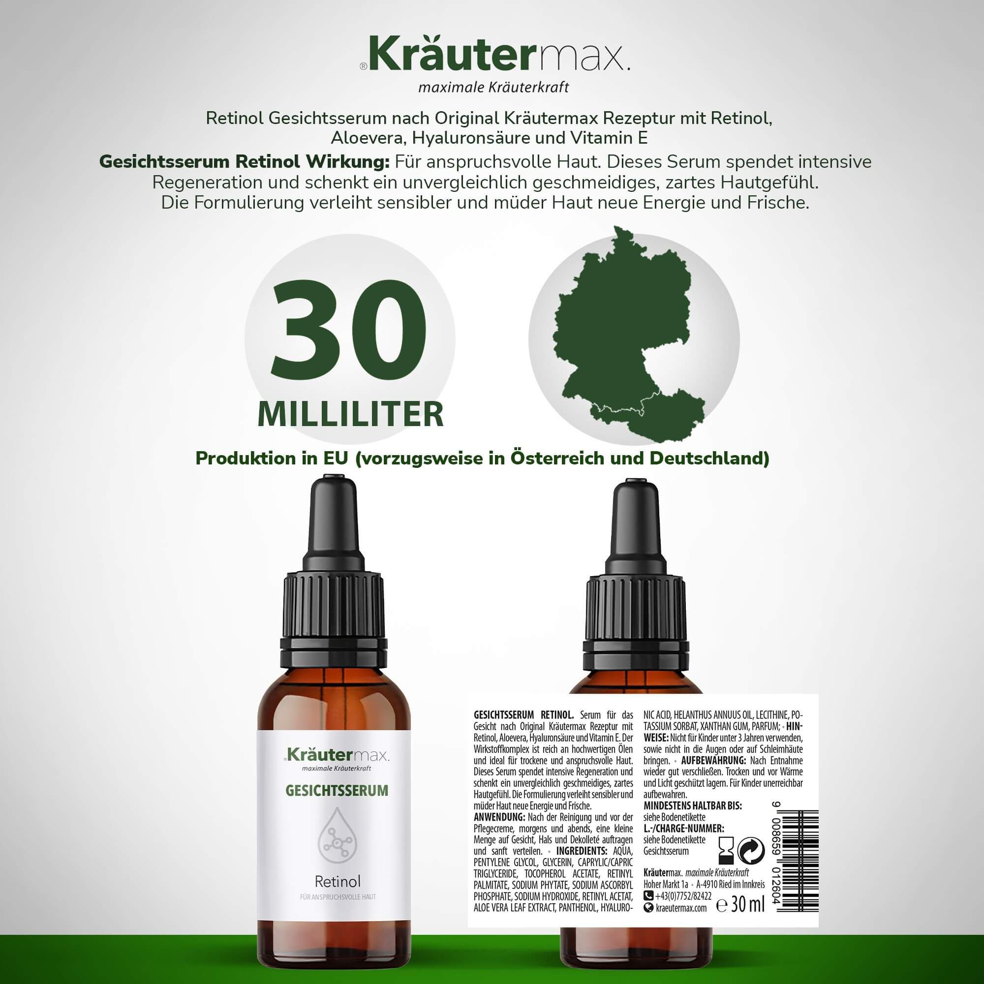 Kräutermax Gesichtsserum Retinol