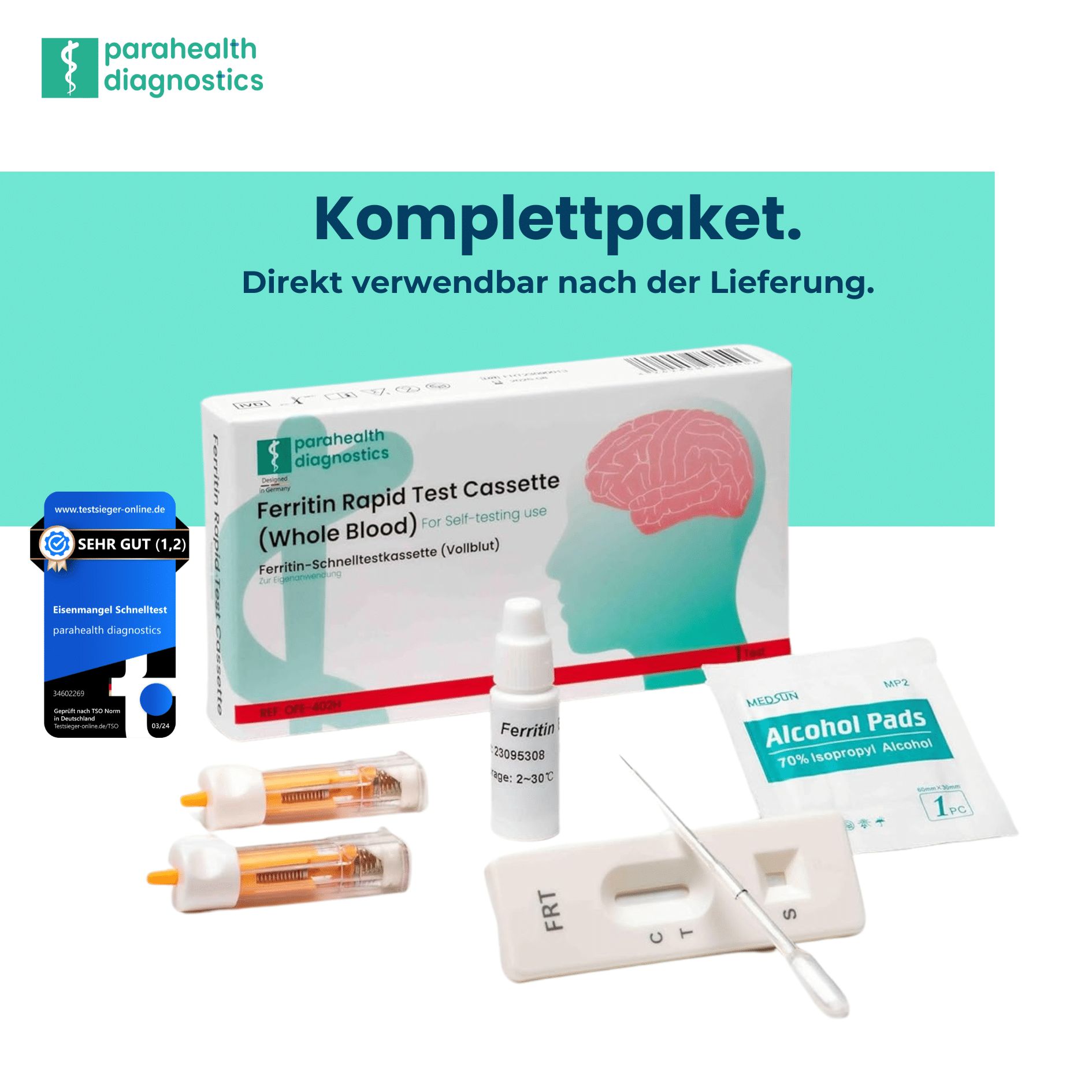parahealth diagnostics Eisenmangel Ferritin Selbsttest