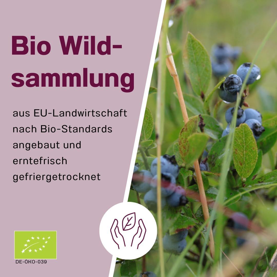 Bio Wildsammlung aus EU-Landwirtschaft, erntefrisch gefriergetrocknet, mit Bio-Siegel DE-ÖKO-039.
