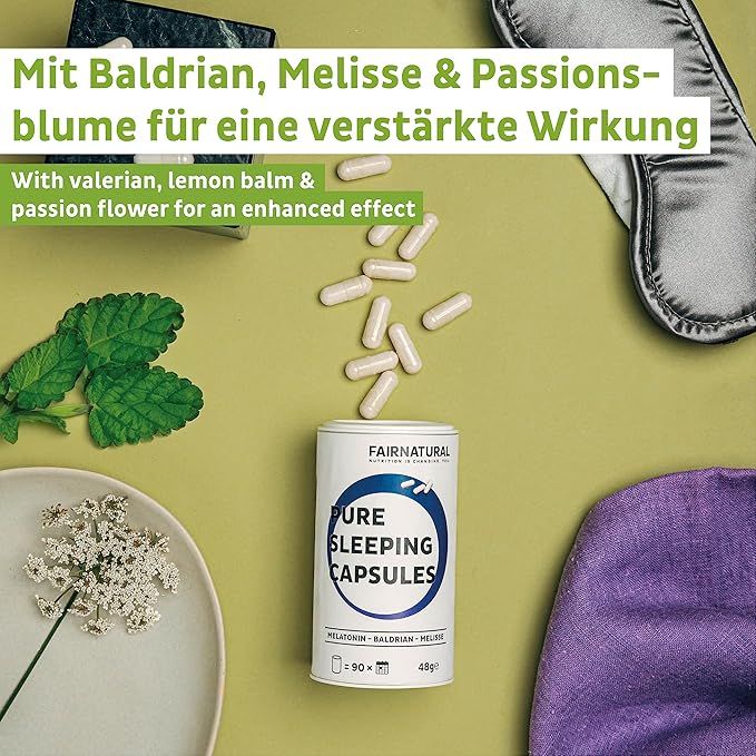 FAIRNATURAL Melatonin Kapseln Vegan