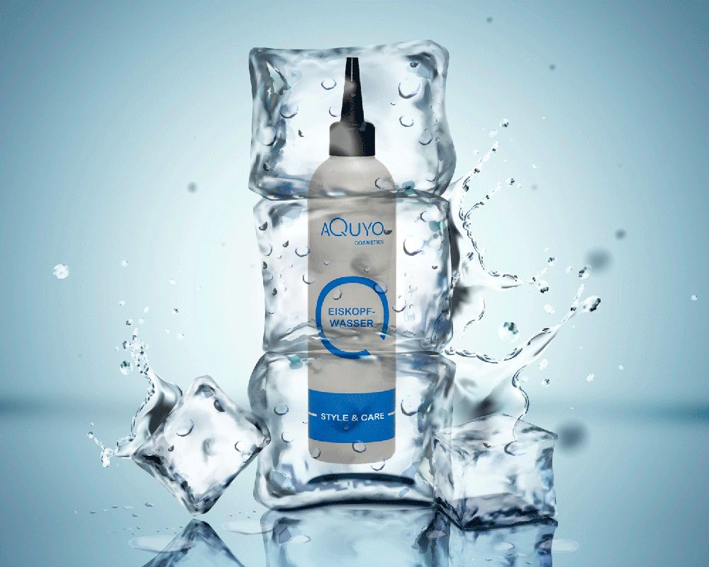 Eiswasser Haarwasser für eine kühlende und erfrischende Kopfhautpflege | Haar Tonikum mit Menthol