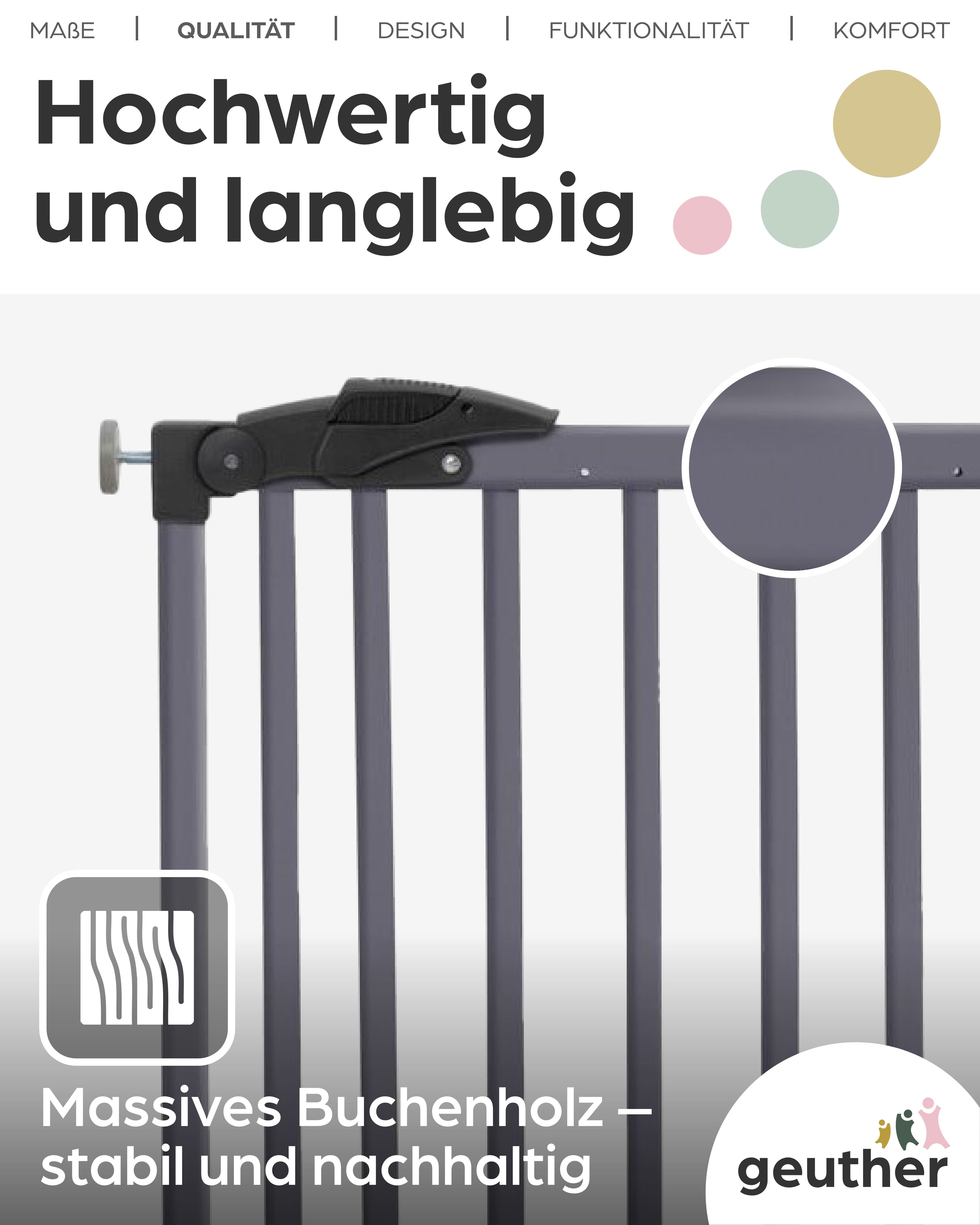 GEUTHER Türschutzgitter Nina 68–102 cm Holz grau
