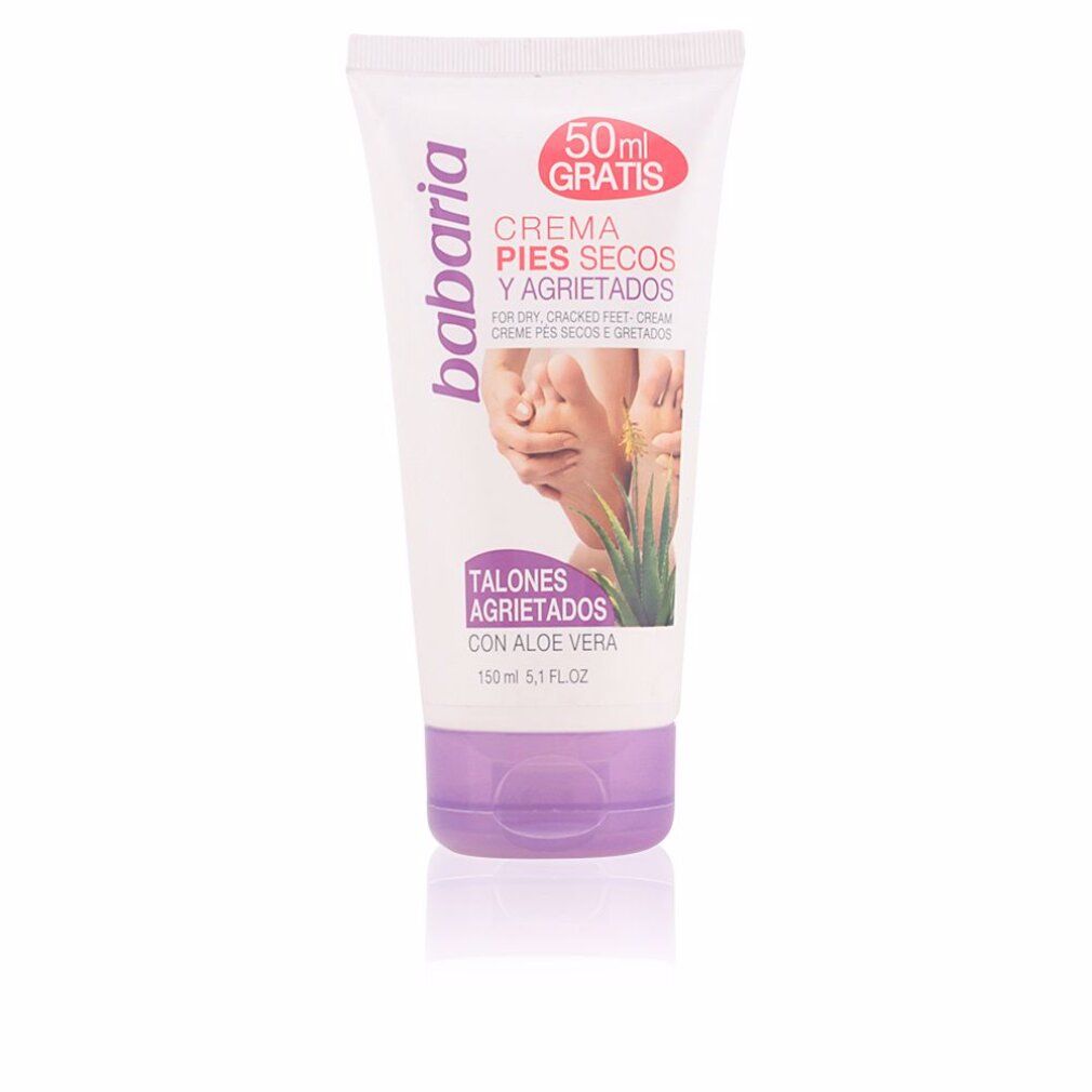 Weiß-lila Tube mit Produktnamen und Text. Enthält Aloe Vera. 150 ml.