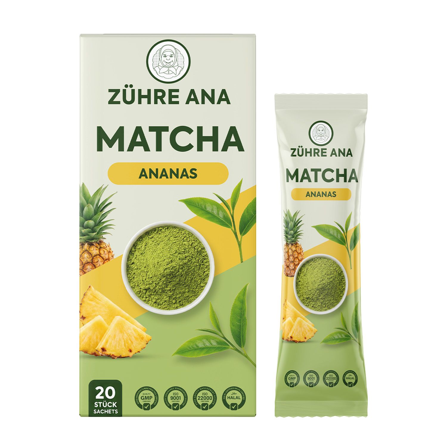 ZÜHRE ANA  Matcha Tee mit Ananasaroma