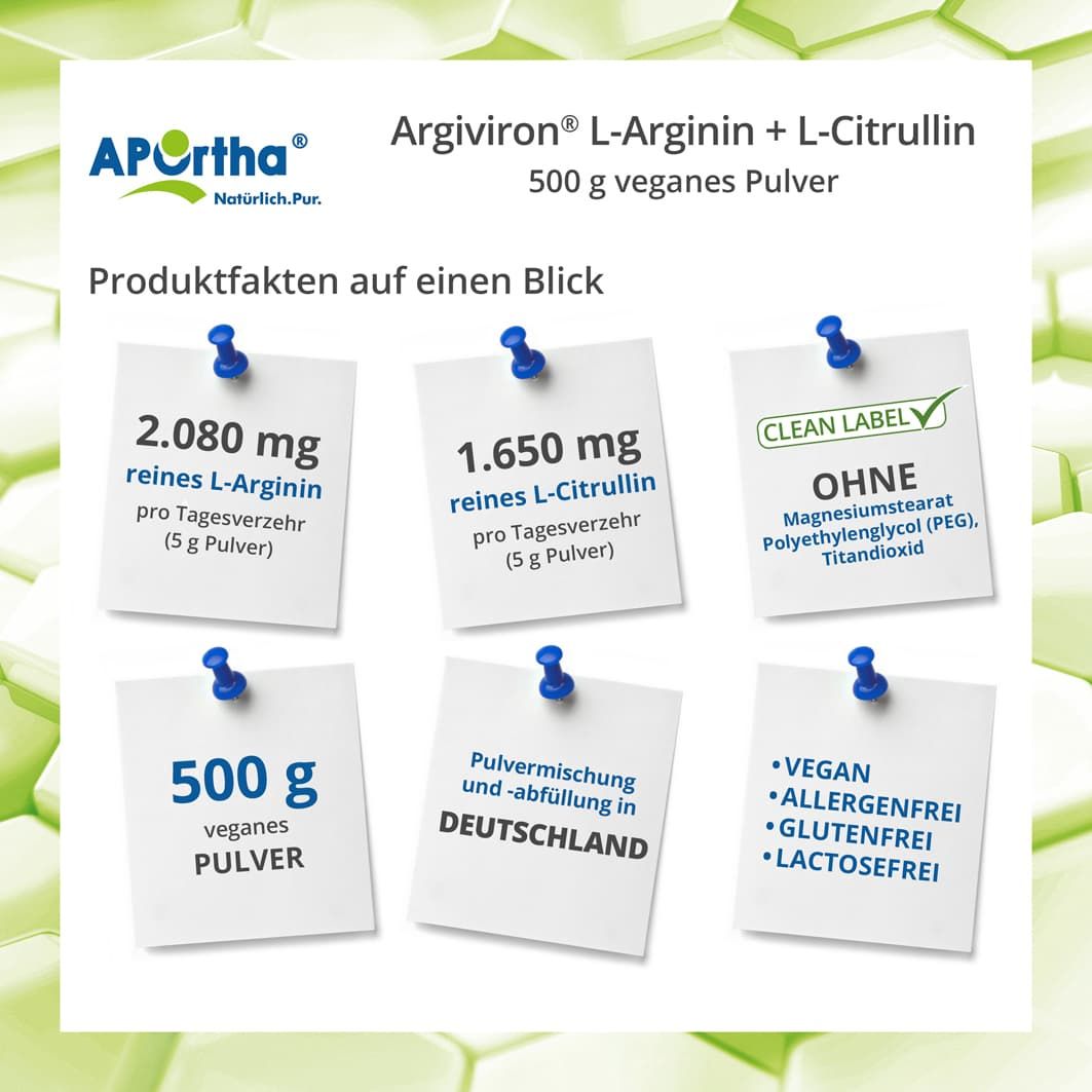 APOrtha® Argiviron® L-Arginin + L-Citrullin Pulver