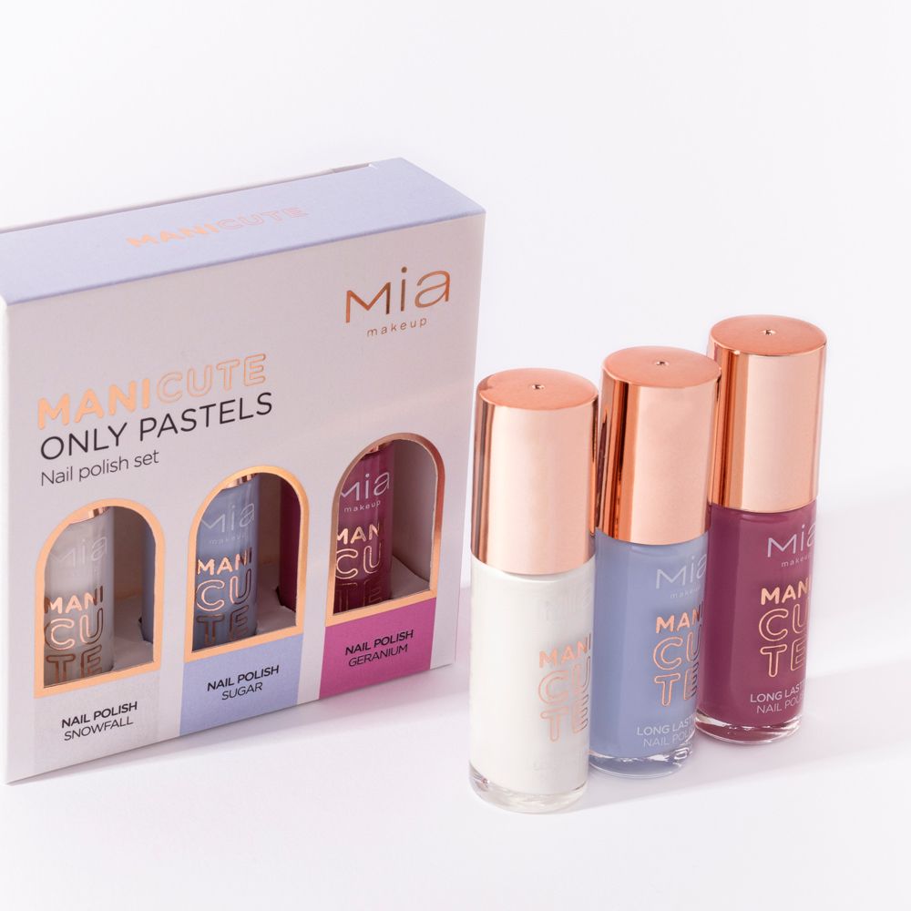 Mia Makeup Manivute kit Only Pastels kit smalti colori pastello
