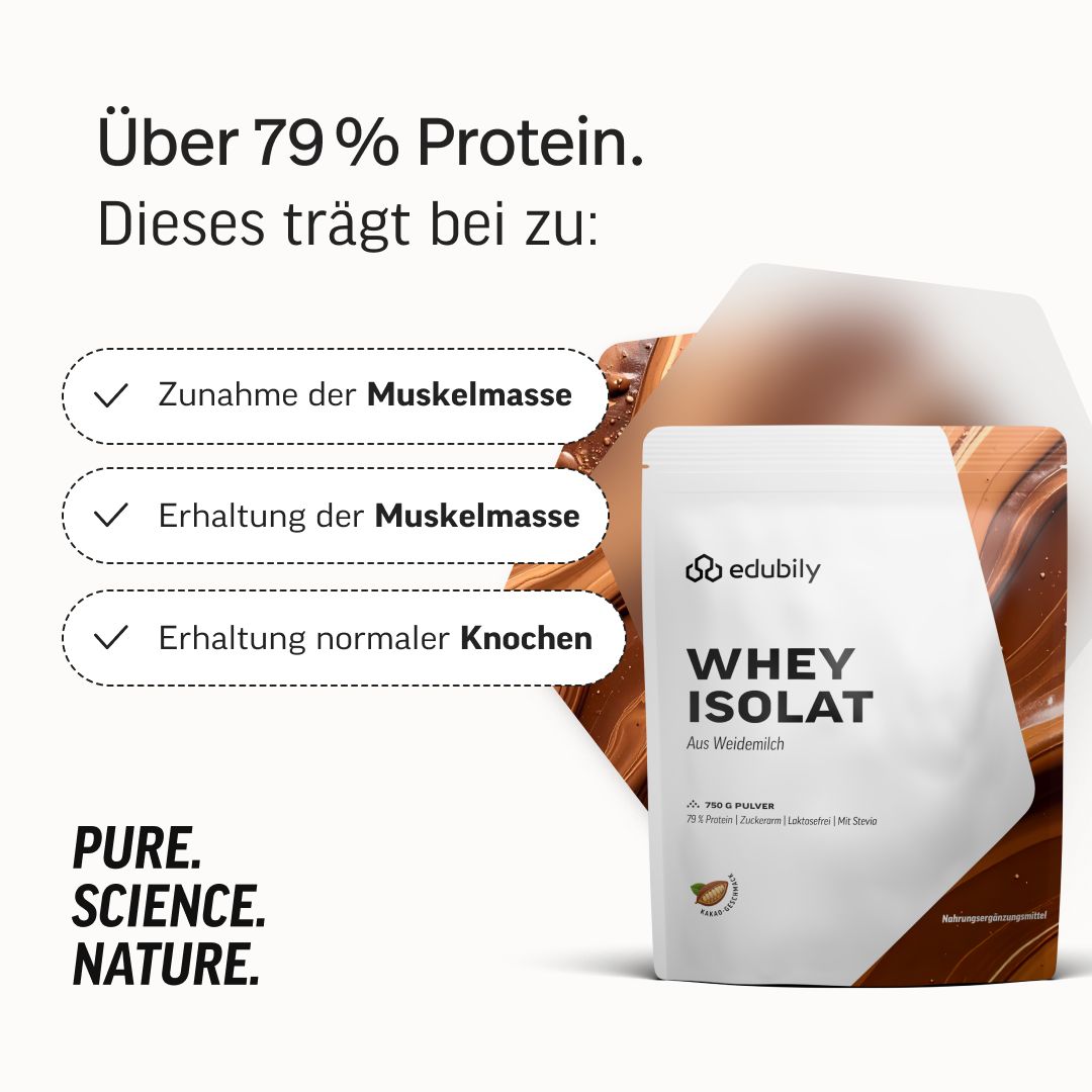 edubily® Whey Protein Isolat aus irischer Weidehaltung Kakao