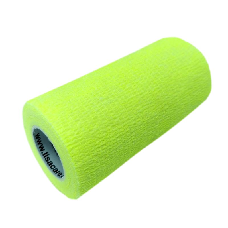 LisaCare kohäsive Bandage - Neongelb - 10cm x 4,5m