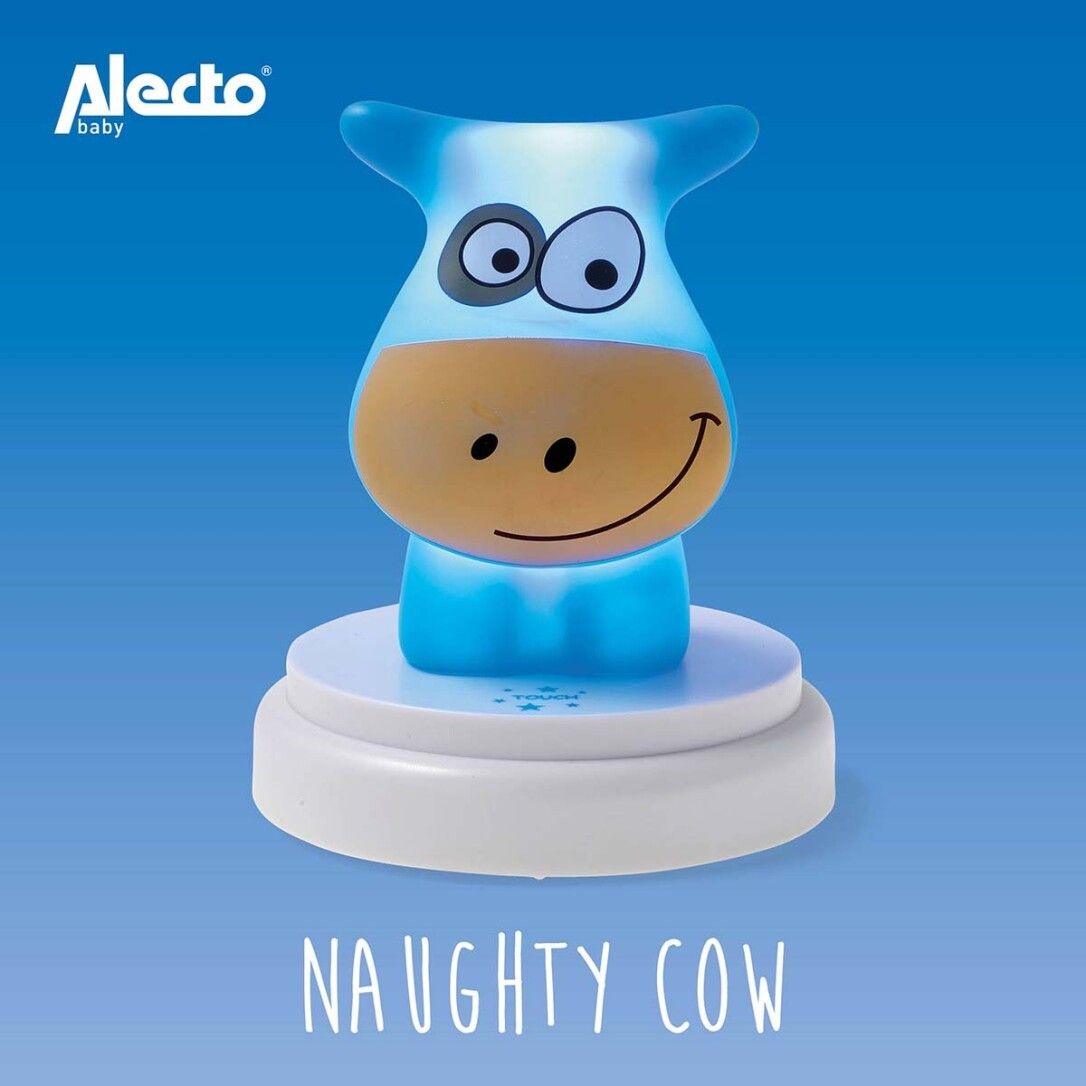 Alecto NAUGHTY COW LED Nachtlicht Kuhblau