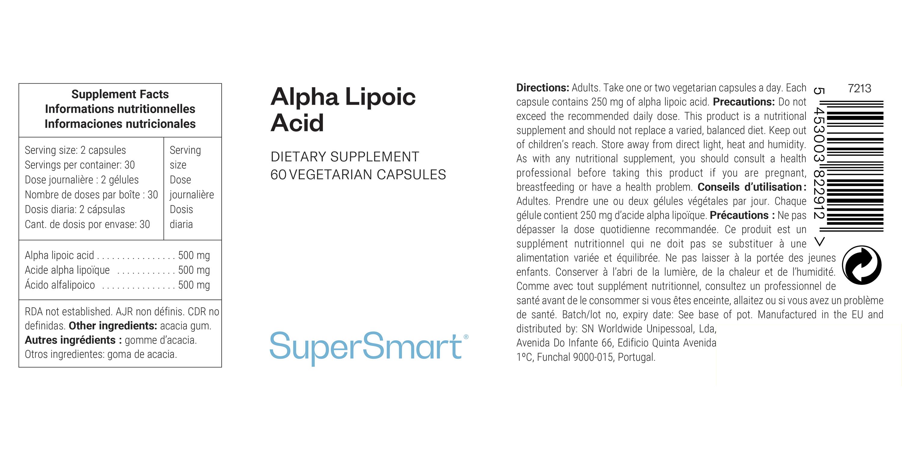 SuperSmart - Alpha Lipoic Acid 60 St