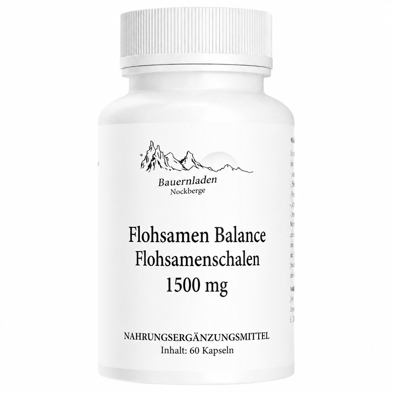 Bauernladen Nockberge | Flohsamen Balance - Flohsamenschalen 1500 mg 1x60 St Kapseln