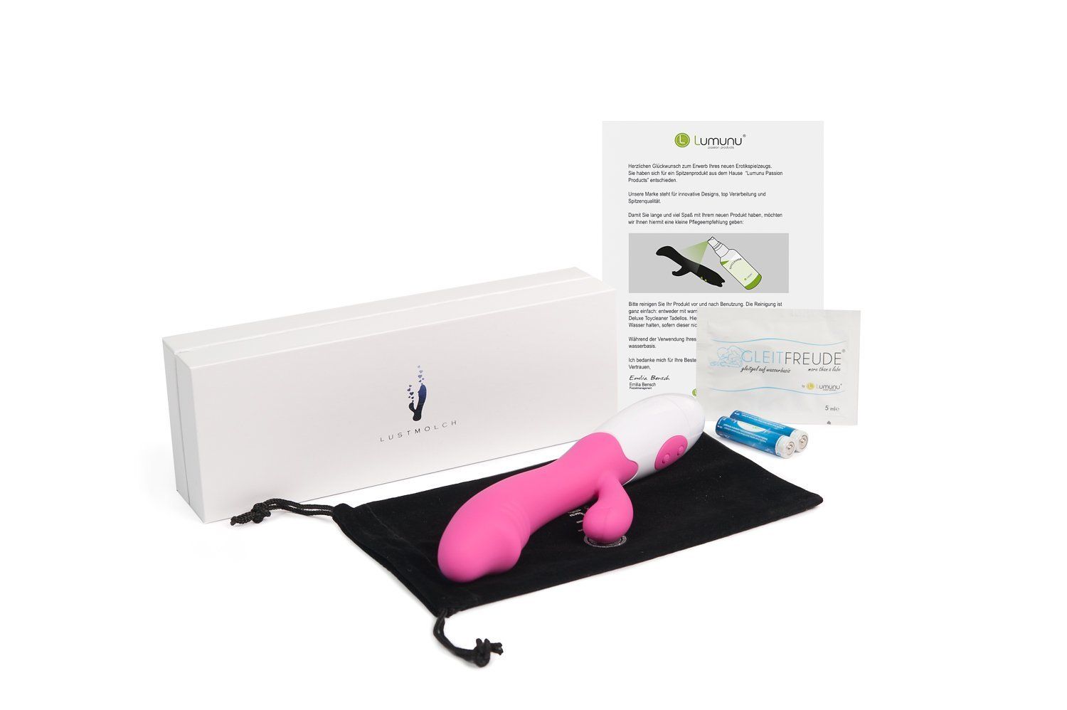 Lumunu Penisvibrator "Lustmolch" (pink)
