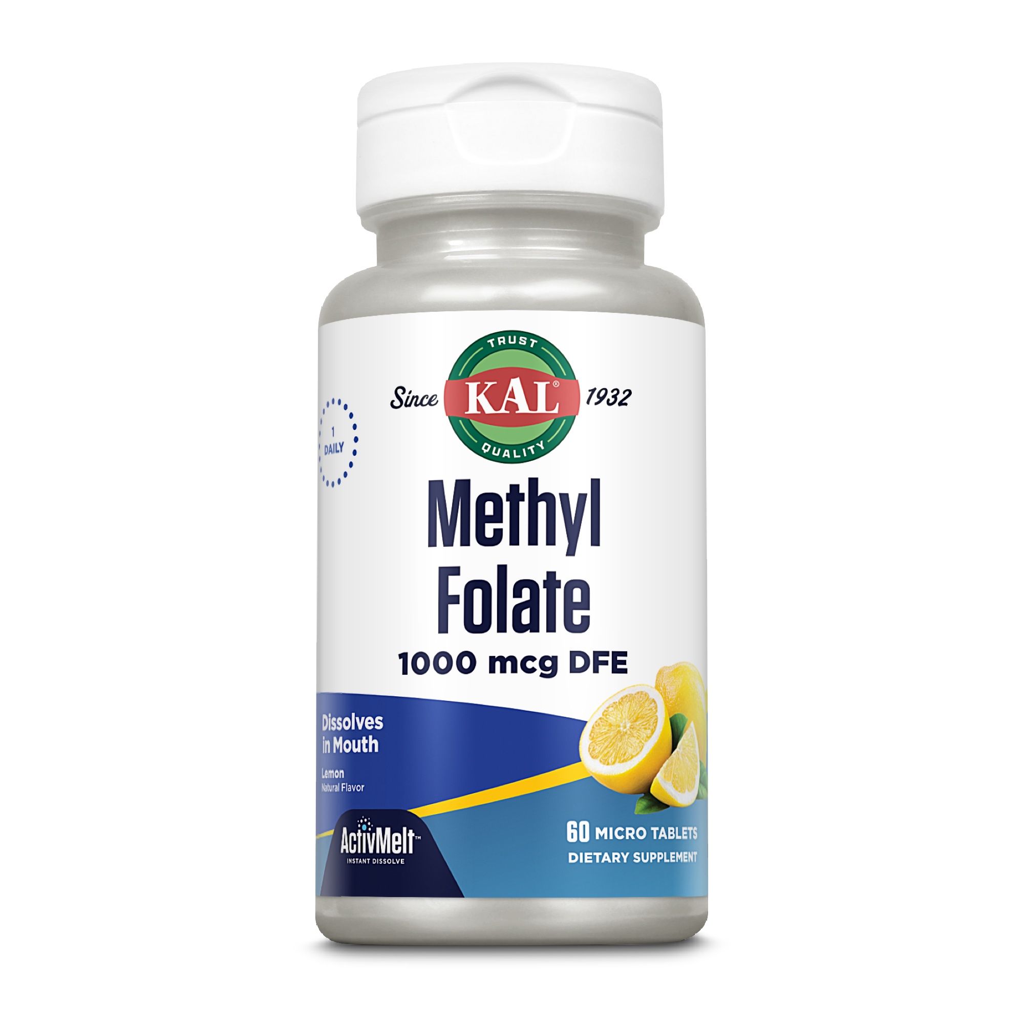 KAL Folsäure (Methylfolat 1000 mcg) ActivMelt 60 St Lutschtabletten