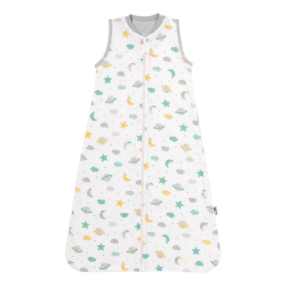 schlummersack Baby Schlafsack Sommer 100% Baumwolle 0.5 Tog 6-18 Monate 90 cm Moon & Stars