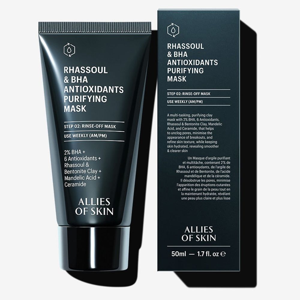 ALLIES OF SKIN Rhassoul and BHA Antioxidants Purifying Face mask
