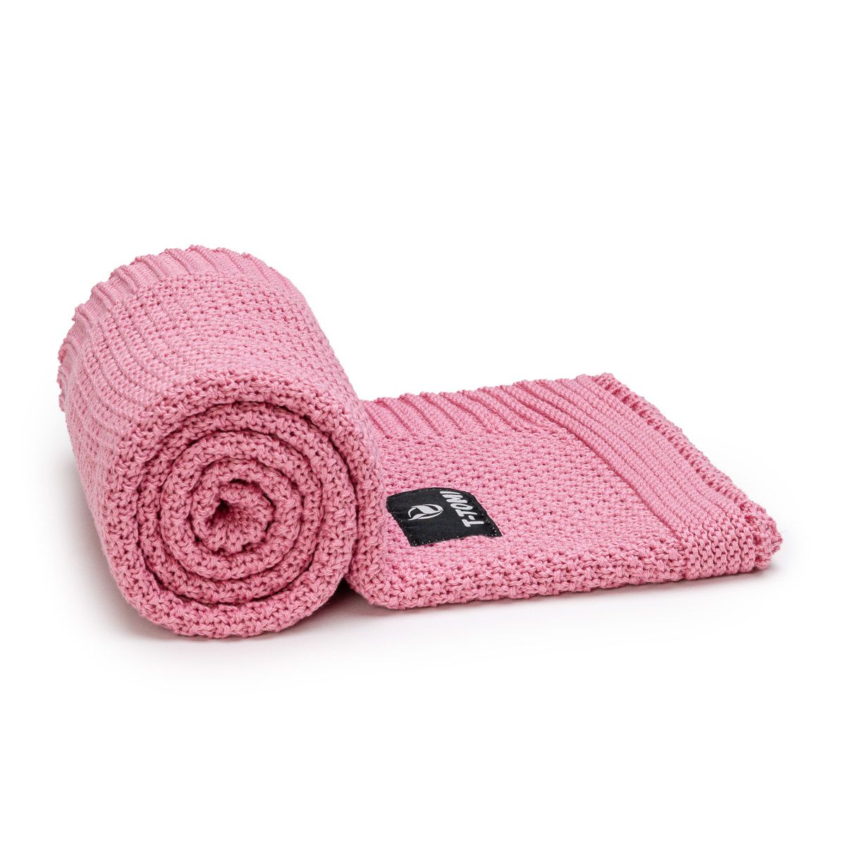 T-Tomi Gestrickte Decke Raspberry 1 St
