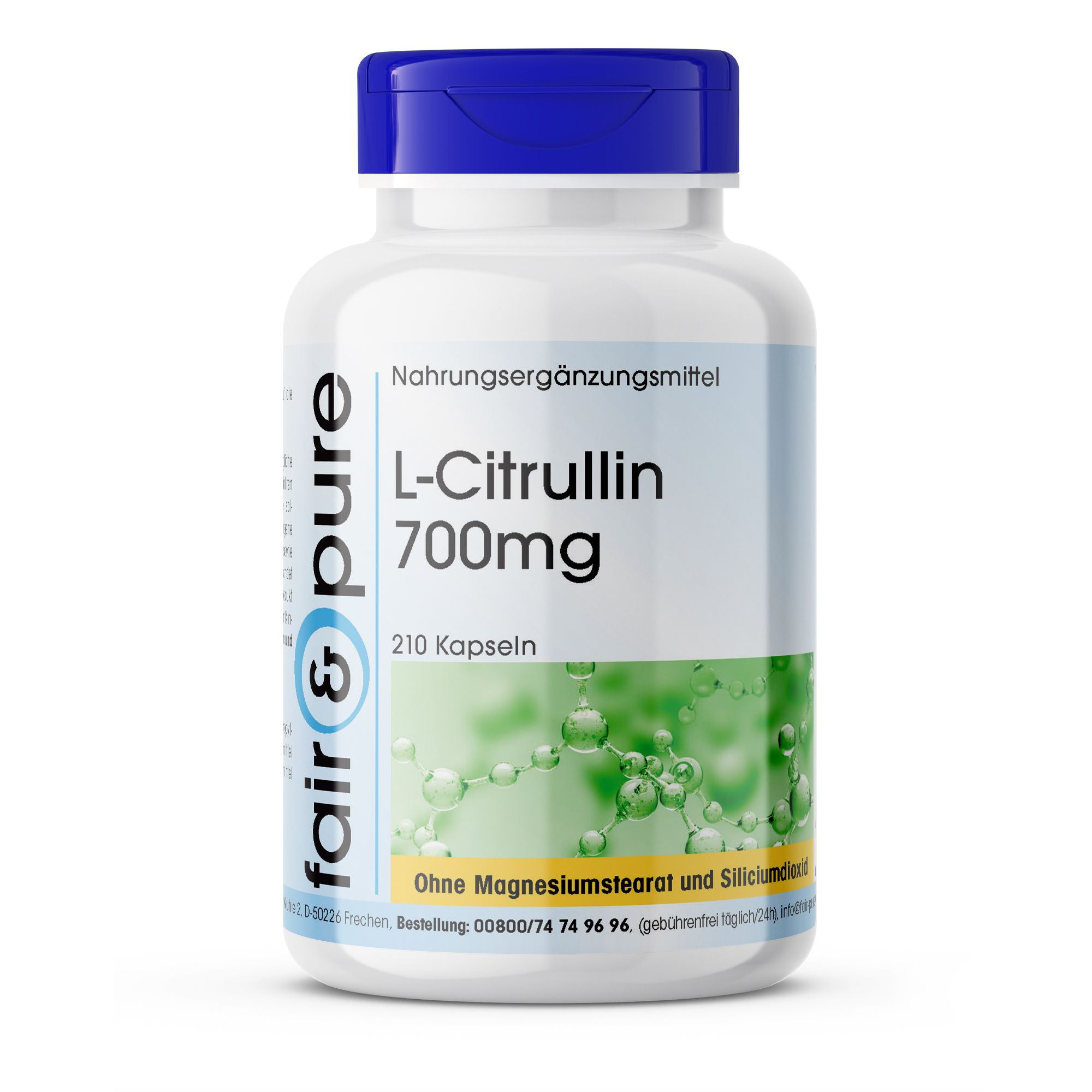 L-Citrullin 700 mg Kapseln 210 St