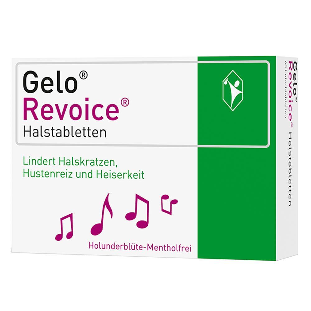 GeloRevoice Halstabletten Holunderblüte-Mentholfrei bei Heiserkeit